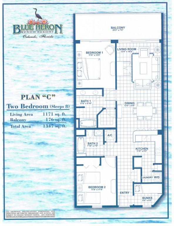 Blue Heron Beach Resort - Two Bedroom 21404 Orlando Buitenkant foto